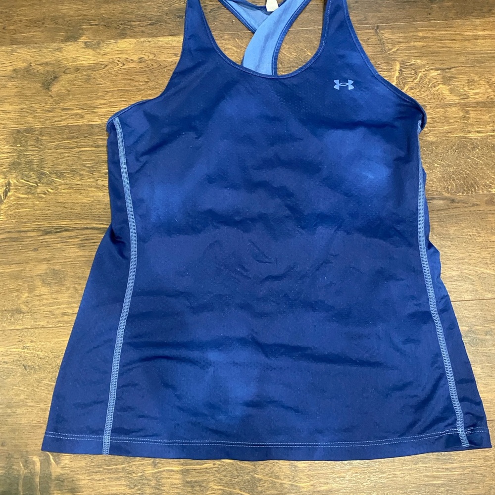 Under Armour Blue Racerback Tank Top